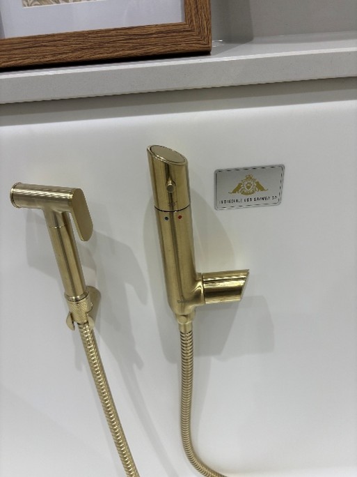 Dog Shower Gold Taps